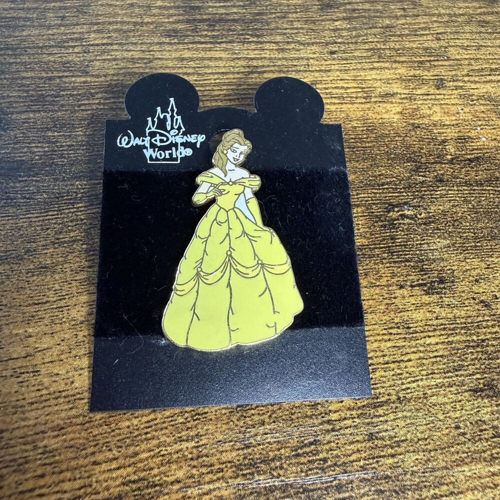 Disney Belle Standing in Yellow Gown Pin